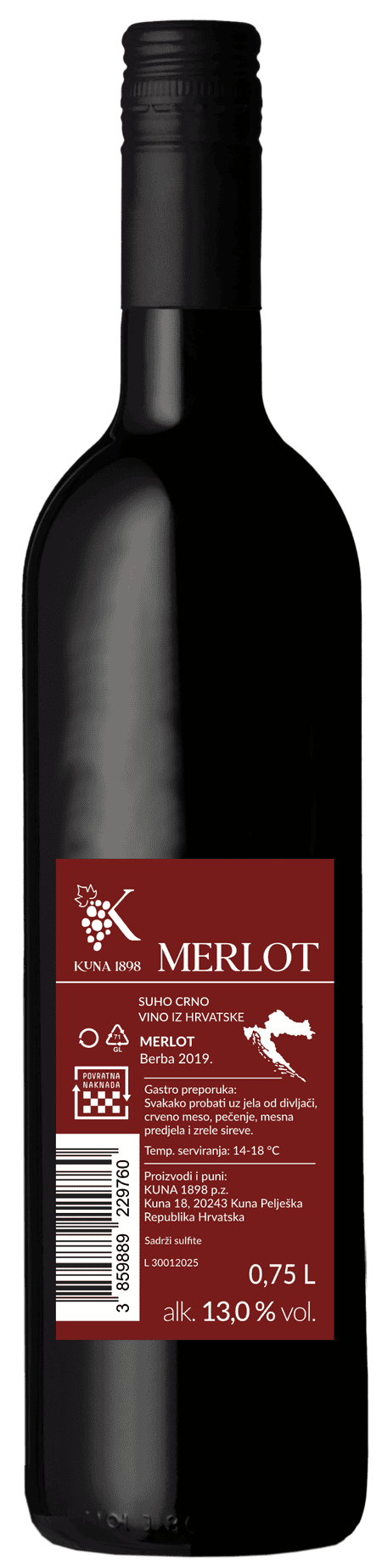 MERLOT BOCA 0,75 ZA PREZENTACIJU MASTER 2